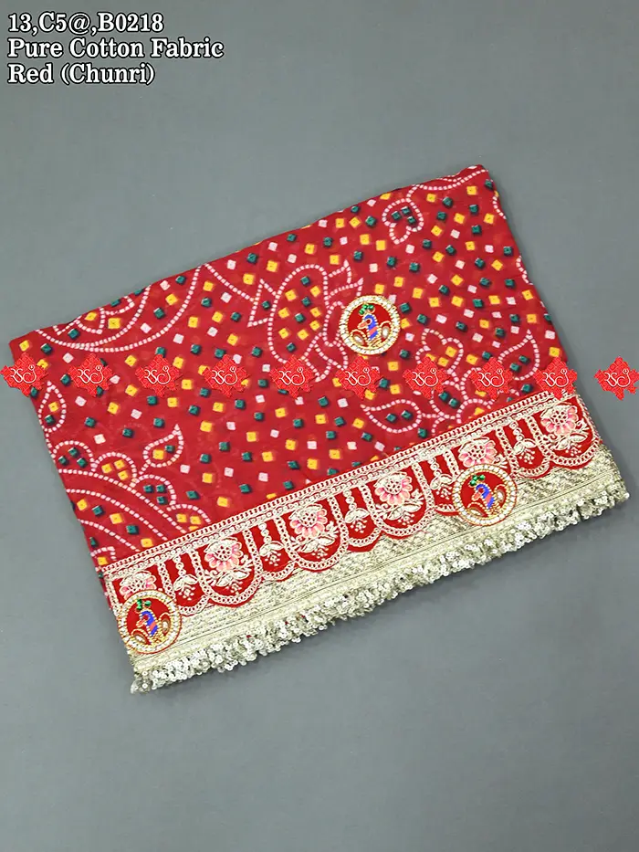 Traditional Rajasthani Printed Cotton Chunri