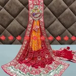 Premium Viscose Ojariya Odhna with Designer Broach Work