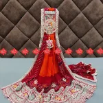 Exclusive Pure Georgette Odhna – Traditional Charm & Modern Elegance