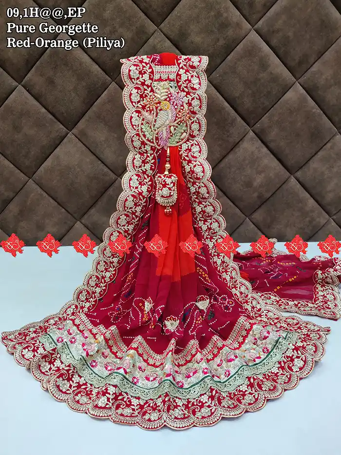 Royal Pure Georgette Odhna – Graceful Traditional Wear for Every Occasion