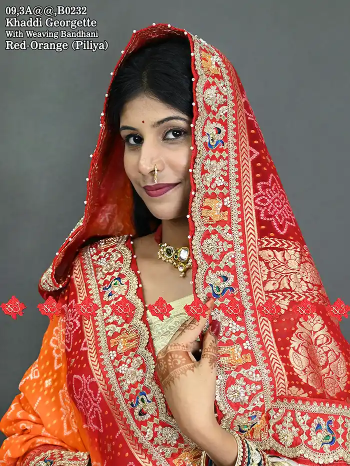 Ranisatiya Rajasthani Bandhani Dupatta with Graceful Bandhani Weaving