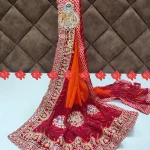 Marwari R-Georgette Odhna – Where Heritage Meets Designer Elegance