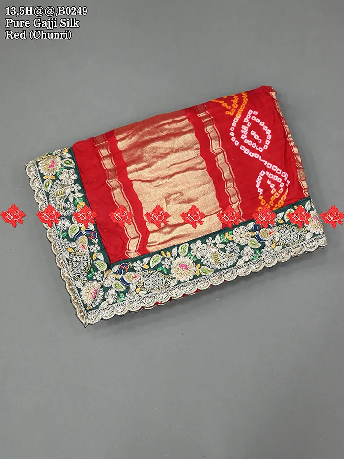 Royal Gajji Silk Traditional Marwari Odhna for Festive Occasions