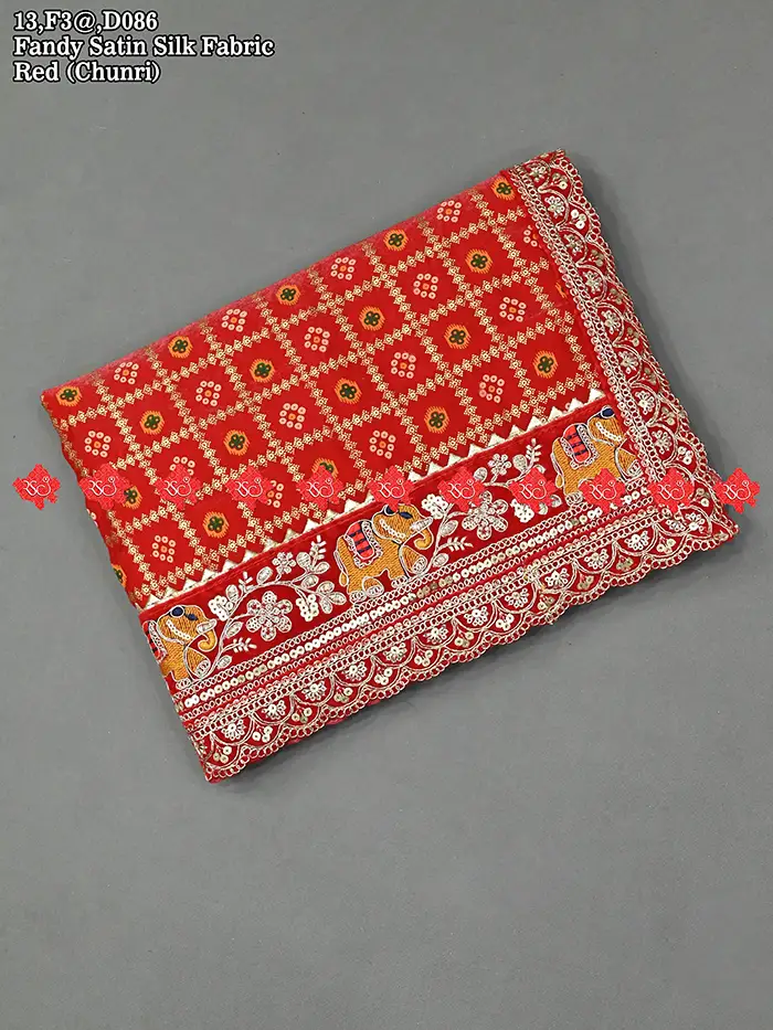 Exclusive Rajasthani Traditional Odhna Fandy Satin Silk