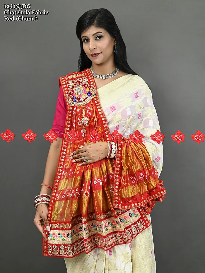 Marwari Bandhani Odhna with Royal Rajasthani Elegance