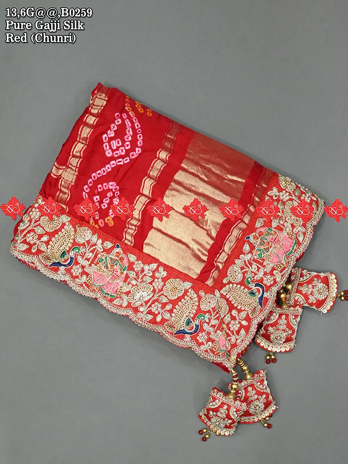 Premium Gajji Silk Elegant Marwari Odhna for Festive Celebrations